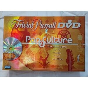 TRIVIAL PURSUIT - DVD Pop Culture 2nd Edition ALL PIECES INCLUDED New Open Box